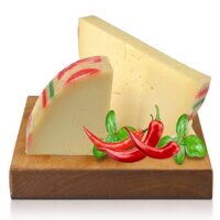 Provolone piccante su tagliere