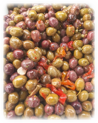 Olive condite al Peperoncino