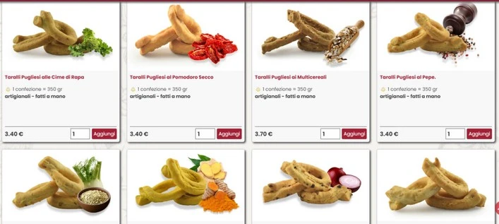 Dove trovare i taralli in vendita online