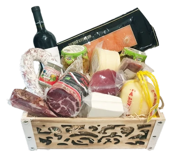 Cesto Gastronomico salumi formaggi Strenna Gastronomica di salumi e formaggi