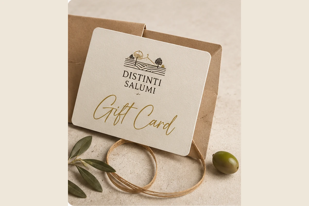 Gift Card Distinti Salumi per regalare prodotti tipici pugliesi